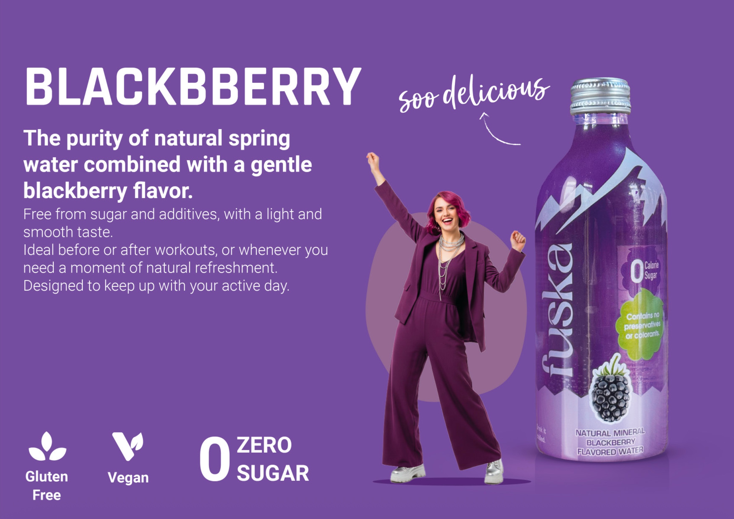 BLACKBBERRY flavored water